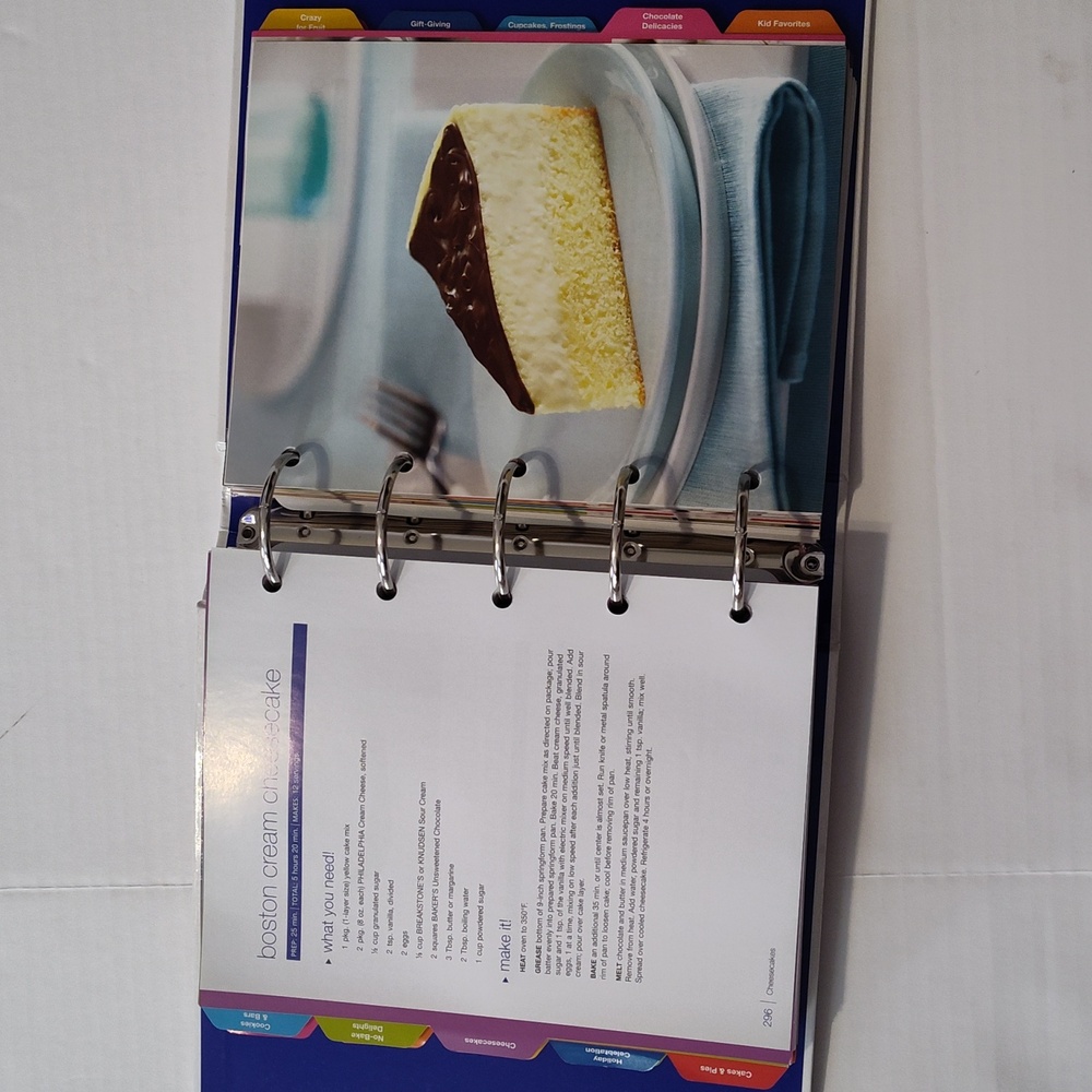 Kraft Recipe Collection 5-Ring Binder Cookbook Jell-O Philadelphia Velveeta EUC - Picture 7 of 8